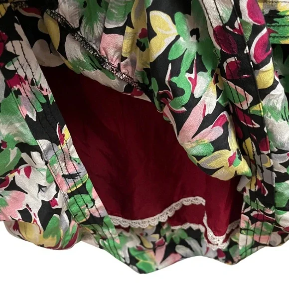 Moulinette Soeurs Pink and Green Ruffled Tiered Sundress - Picture 3 of 6